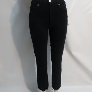 Womens AMO Bella Black Straight Leg Jeans Sz 26